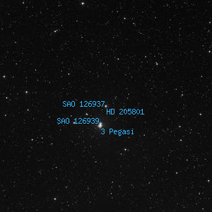 DSS image of HD 205801