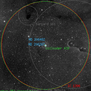 DSS image of HD 206267