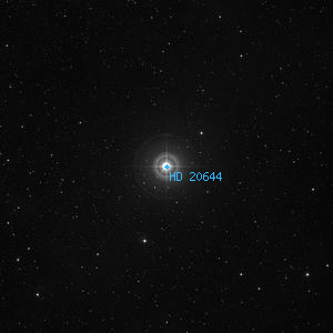 DSS image of HD 20644