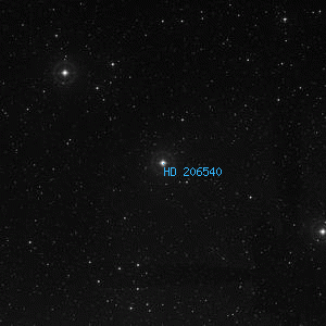 DSS image of HD 206540