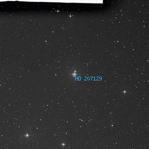 DSS image of HD 207129