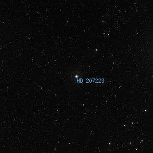 DSS image of HD 207223