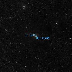 DSS image of HD 208095