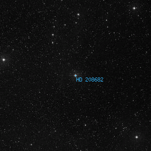 DSS image of HD 208682