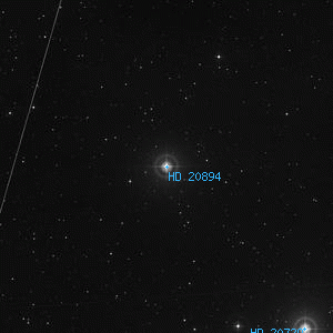 DSS image of HD 20894