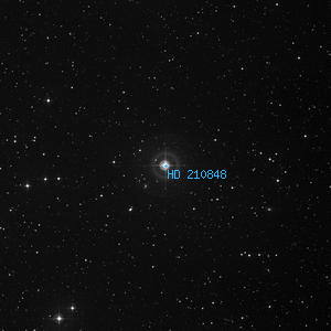 DSS image of HD 210848