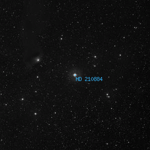 DSS image of HD 210884