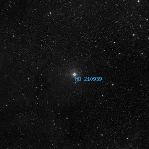 DSS image of HD 210939