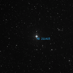DSS image of HD 211415