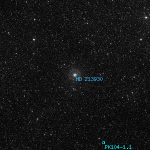 DSS image of HD 213930