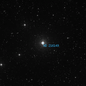 DSS image of HD 216149