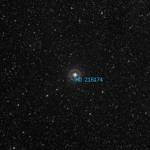 DSS image of HD 216174
