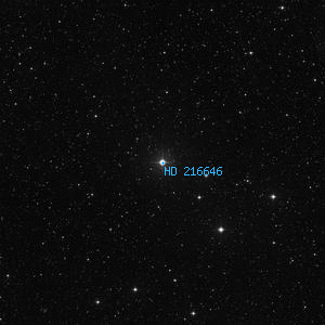 DSS image of HD 216646