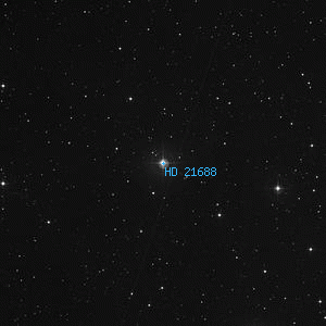 DSS image of HD 21688