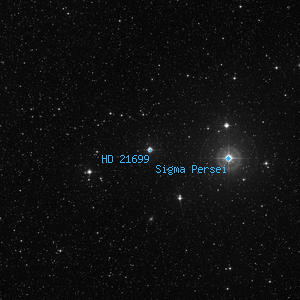 DSS image of HD 21699