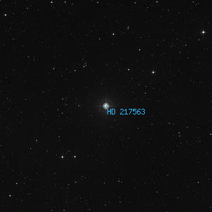 DSS image of HD 217563