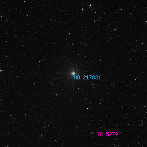 DSS image of HD 217831