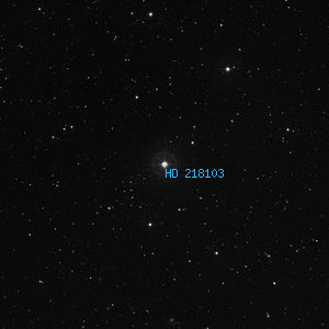 DSS image of HD 218103