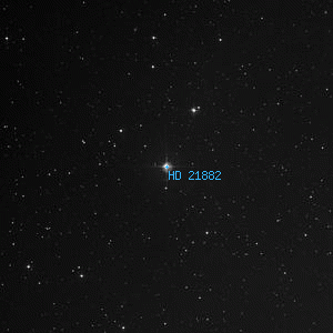 DSS image of HD 21882