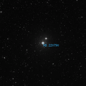 DSS image of HD 220790