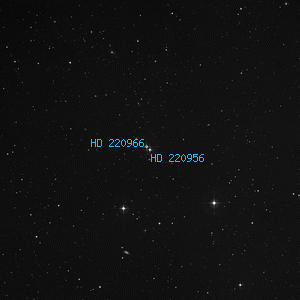 DSS image of HD 220956