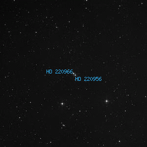 DSS image of HD 220966