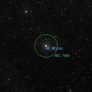 DSS image of HD 221246