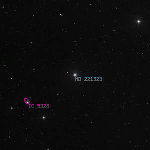 DSS image of HD 221323