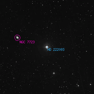 DSS image of HD 222093