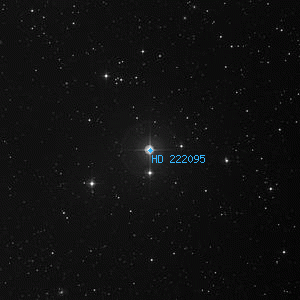 DSS image of HD 222095
