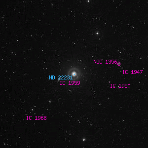 DSS image of HD 22231