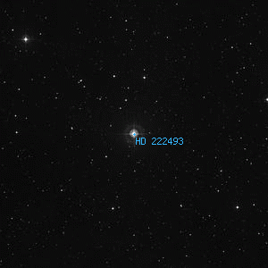DSS image of HD 222493