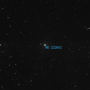 DSS image of HD 222602
