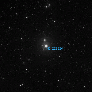 DSS image of HD 222820