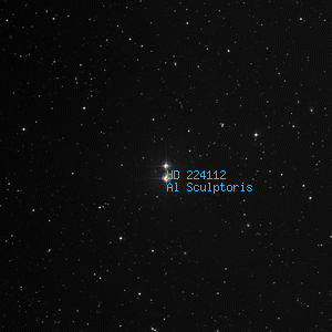 DSS image of HD 224112