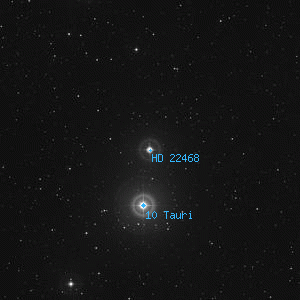 DSS image of HD 22468