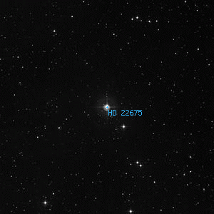 DSS image of HD 22675
