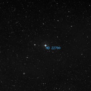 DSS image of HD 22780