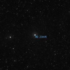 DSS image of HD 23005