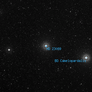 DSS image of HD 23089