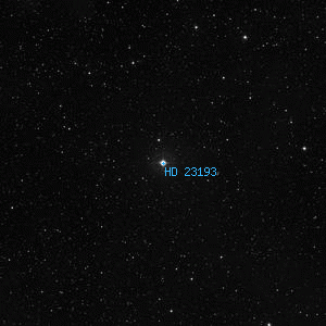 DSS image of HD 23193