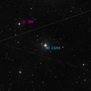 DSS image of HD 23281