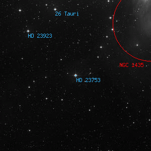 DSS image of HD 23753
