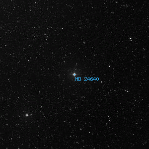 DSS image of HD 24640