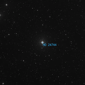 DSS image of HD 24744