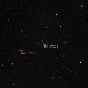 DSS image of HD 25201