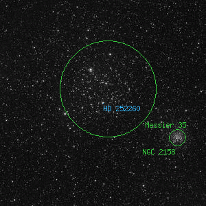 DSS image of HD 252260
