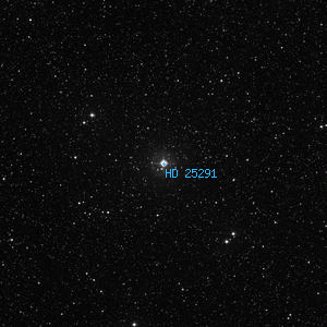 DSS image of HD 25291