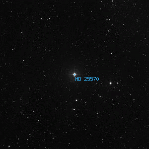 DSS image of HD 25570