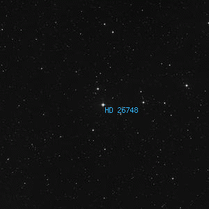 DSS image of HD 26748